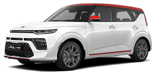 KIA Soul Clear White + Inferno Red